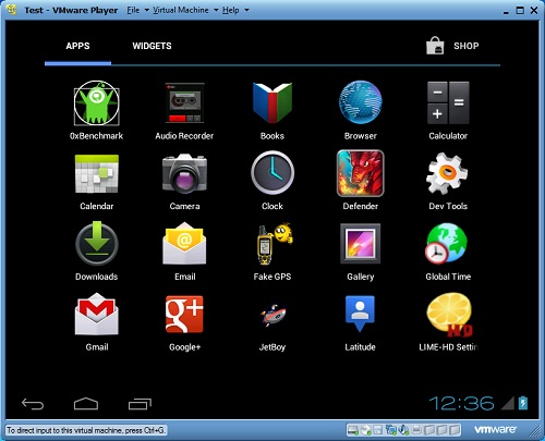 vmware workstation player android